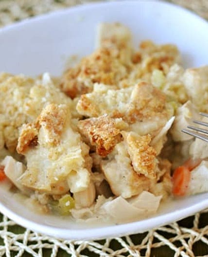 Chicken Pot Pie Crumble