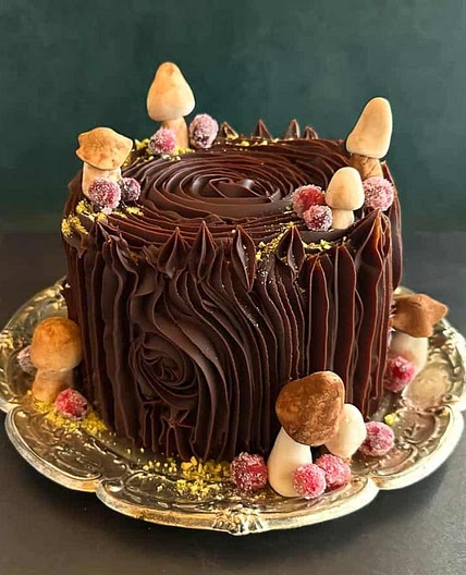 Low FODMAP Espresso Grand Marnier Chocolate Ganache Cake