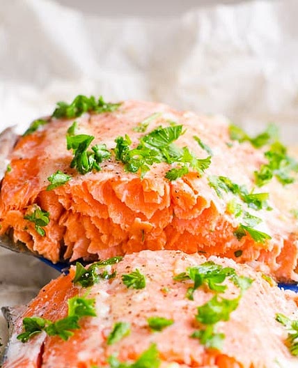 Baked Salmon in Foil {Ukrainian Recipe}