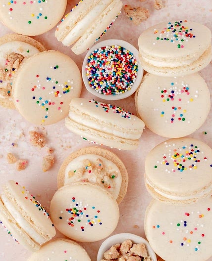 Birthday Cake Macarons