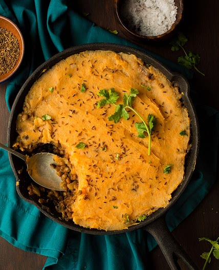 Moroccan Spiced Vegan Shepherd's Pie