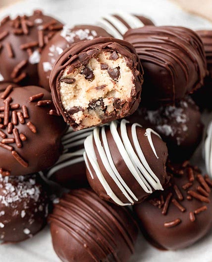 Chocolate Covered Cookie Dough Bites