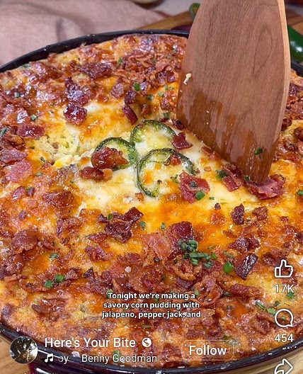 Savory Bacon, Jalapeno & Corn Casserole