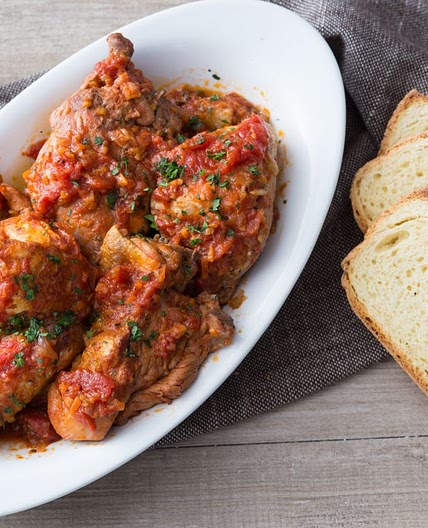 Chicken Cacciatore (Chicken stew with peppers)