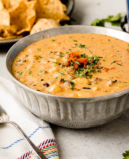 Cheesy Ground Beef Enchilada Chili