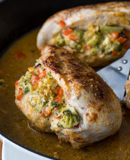 Broccoli Cheese Stuffed Chicken Breast