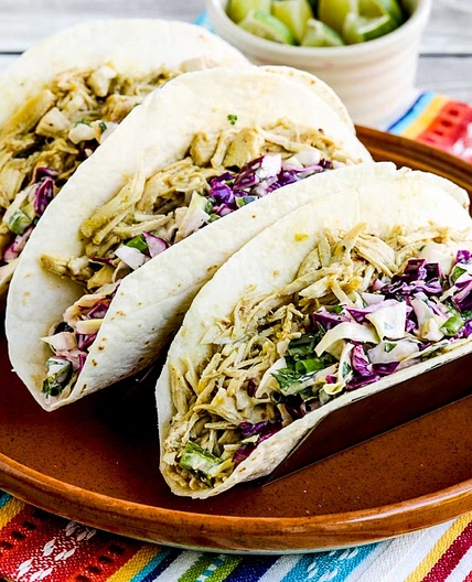 Green Chile Chicken Tacos