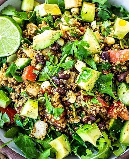 Southwest Black Bean Quinoa Salad