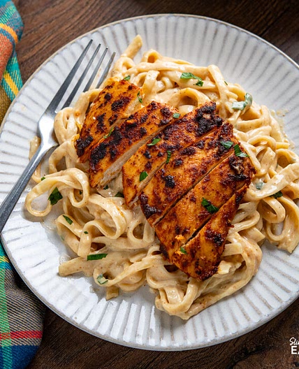 One Pot Cajun Chicken Alfredo Pasta