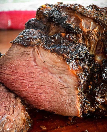 Air Fryer Roast Beef with Herb Crust