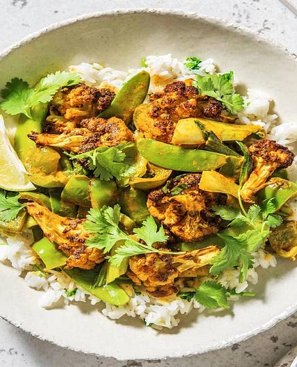 Balanced Thai Veggie Curry with Jasmine Rice