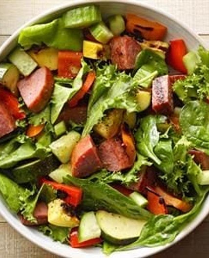 Grilled Summer Sausage Salad