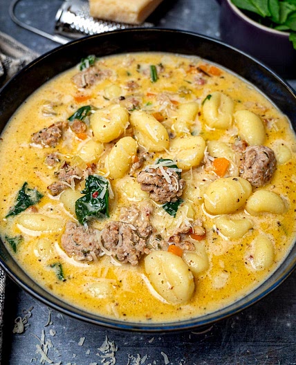 Creamy Italian Sausage Gnocchi Soup