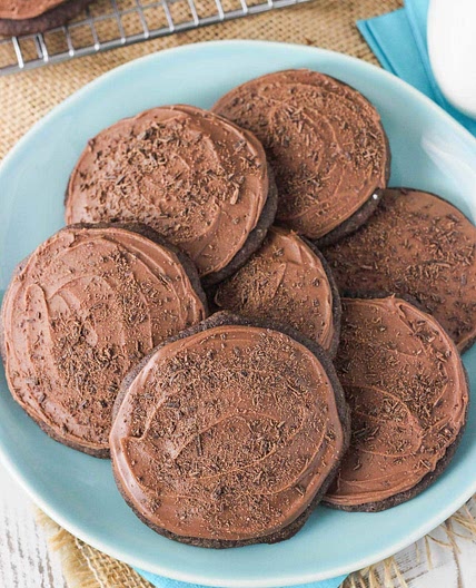 Grandfather's Favorite Iced Chocolate Cookies