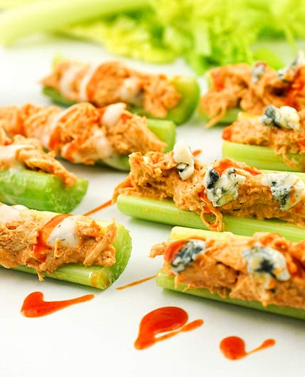 Buffalo Chicken Celery Bites