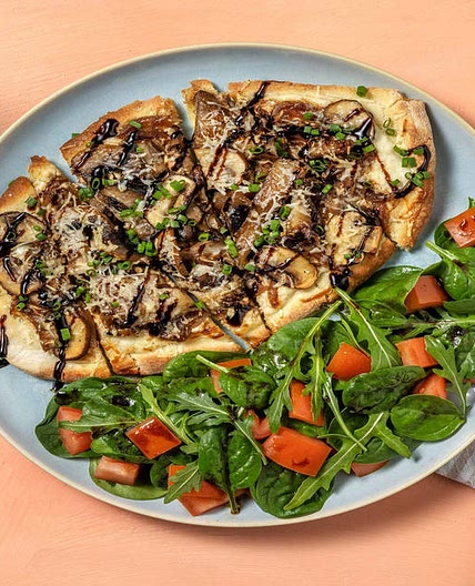 Ricotta and Mushroom Flatbreads with Chives