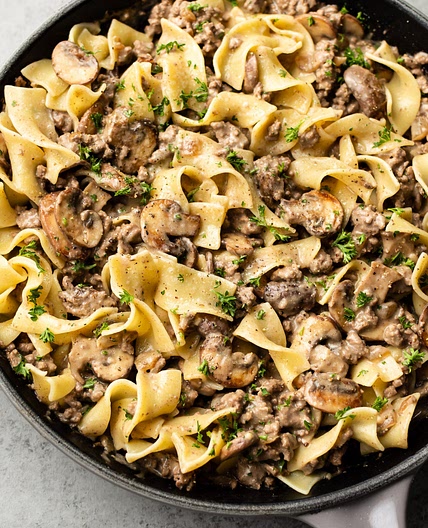 Ground Beef Stroganoff