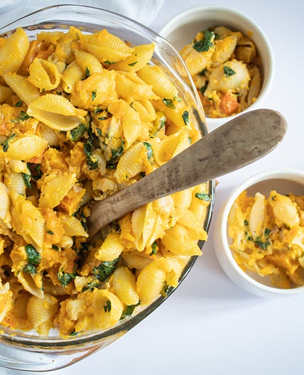 Roasted Butternut Squash, Apple Mac and Cheese