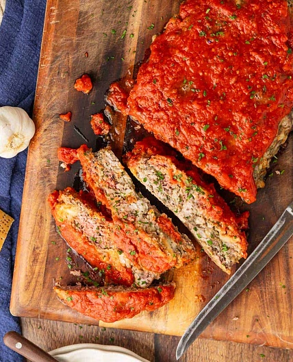 Easy Italian Meatloaf with Marinara