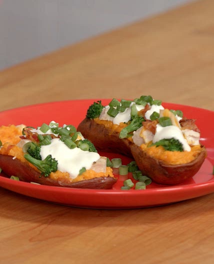 Baked Sweet Potato Skins