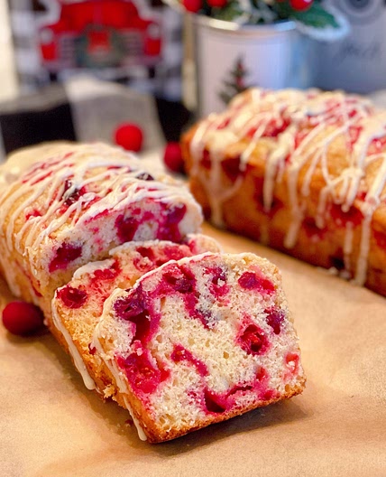 Cranberry Eggnog Bread