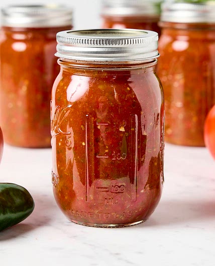 Canned Homemade Salsa