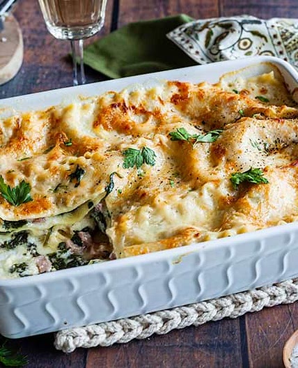 Ham and Cheese Lasagna