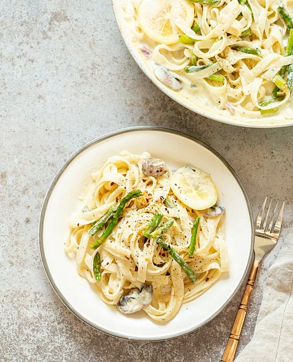 Vegan Lemon Asparagus Pasta