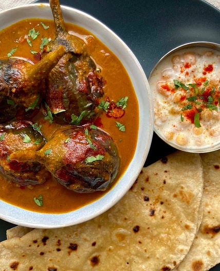 Kashmiri Khatte Baingan