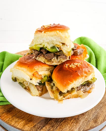 Philly Cheesesteak Sliders