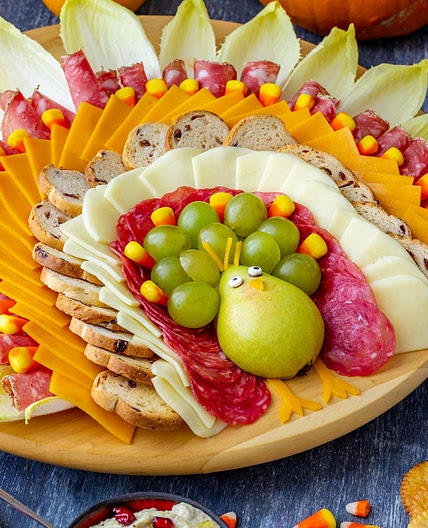 Thanksgiving Turkey Cheese Board