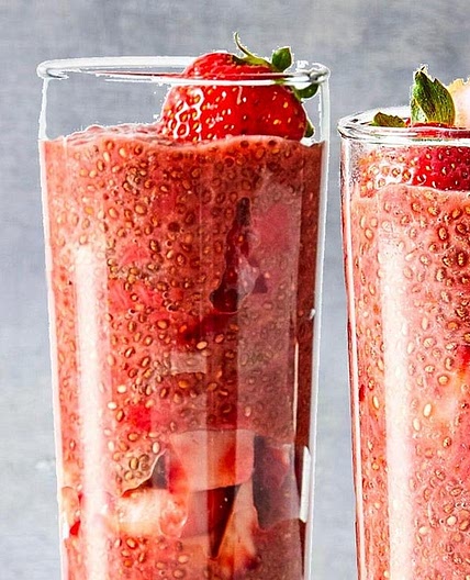 Strawberry Chia Seed Pudding