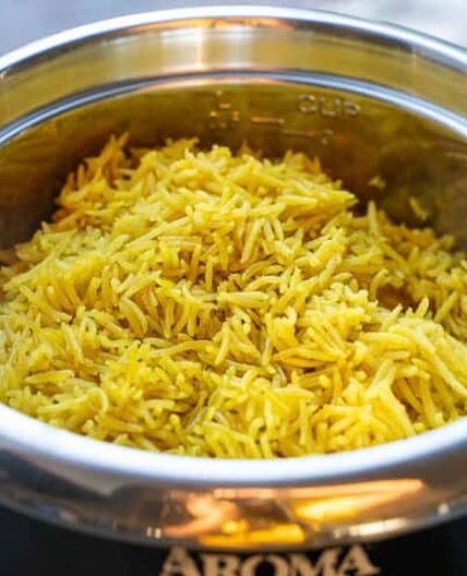 Yellow Rice in Rice Cooker
