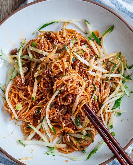 20-Minute Beef Gochujang Noodles
