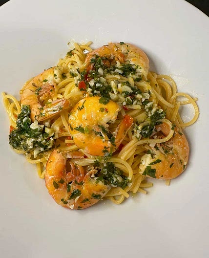 Calabrian Chili Shrimp Scampi Pasta
