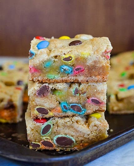 M&M Blonde Brownies