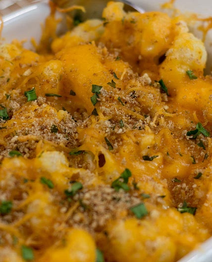 Low Carb Cauliflower Mac & Cheese