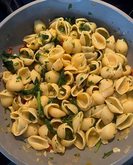 Calabrian Chili Spinach Pasta