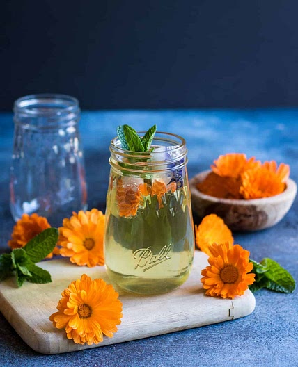 Calendula Iced Tea
