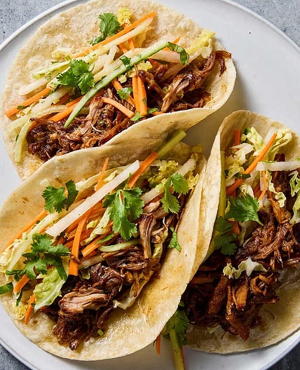 Slow Cooker Pork Tacos With Hoisin and Ginger