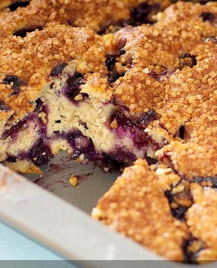 Best Ever Blueberry Coffee Cake (Low Fat)