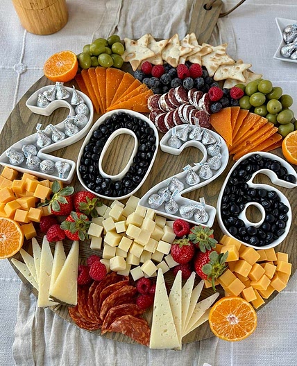 New Year's Eve Charcuterie Board