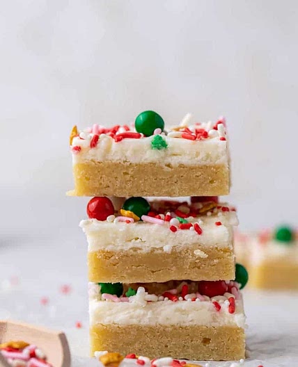 The best Christmas sugar cookie bars