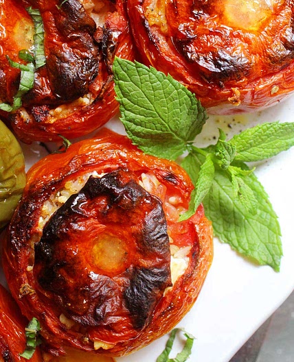 Stuffed Vegetables with Rice - Gemista Recipe