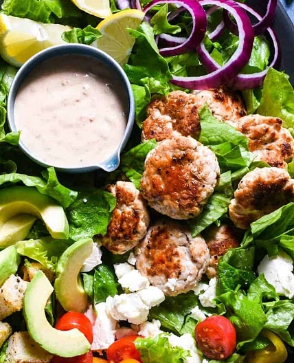 Turkey Burger Salad (Ground Turkey Salad)