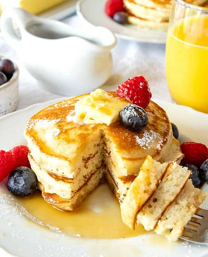 Fluffy Homemade Pancakes