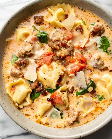 Italian Sausage Tortellini Soup
