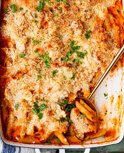 Dump-and-Bake Chicken Parmesan Casserole