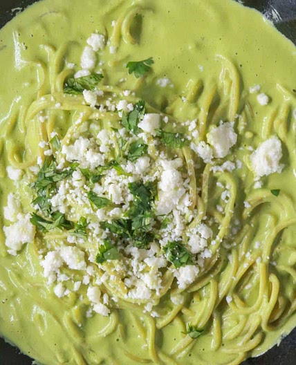 Espagueti Verde (Mexican Green Spaghetti)