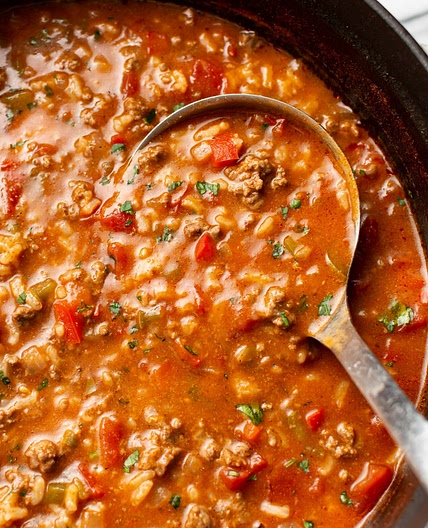 Easy Stuffed Pepper Soup